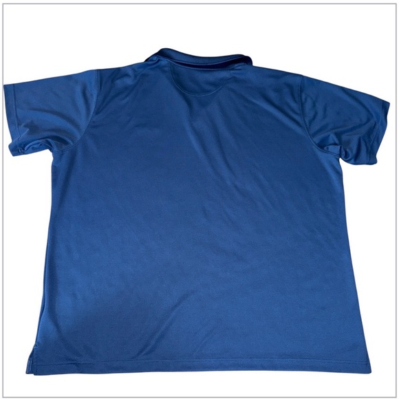 Columbia Omni-Wick Polo Shirt Mens XXL Blue Short Sleeve Performance Hike Golf - Picture 3 of 6